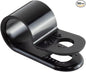 GTSE Black Nylon Plastic Cable Clamps, 5/16" Screw Mounts for Cable, Rope, Tube Management, 100 Pack