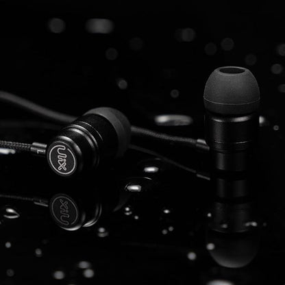 UliX Rider Wired Earbuds in-Ear Headphones, Earphones with Microphone, 5 Years Warranty, with Anti-Tangle Cable, Ear Buds for iPhone, iPad, Samsung, School Students, Kids, Women, Small Ears