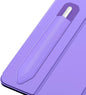 MoKo Pencil Holder Sticker for Apple Pencil Pro, Apple Pencil (USB-C), Apple Pencil 1st/2nd Generation, Elastic Pencil Case, Adhesive Pouch Attached to Pen Case, Purple