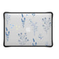 CASETiFY Impact MacBook Air 13" (M1/Intel) Case [Cushioned Impact Corners/Scratch-Resistant/Anti-Slip Grip] - Small Blue Flowers - Clear Black