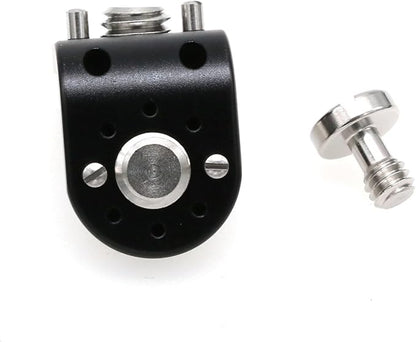 L Shaped Angle Bracket 3/8"-16 1/4" Corner Brace Joint Mounting Extension Adapter for Teradek Wireless System ARRI Sony RED Camera Monitor Focus Motor