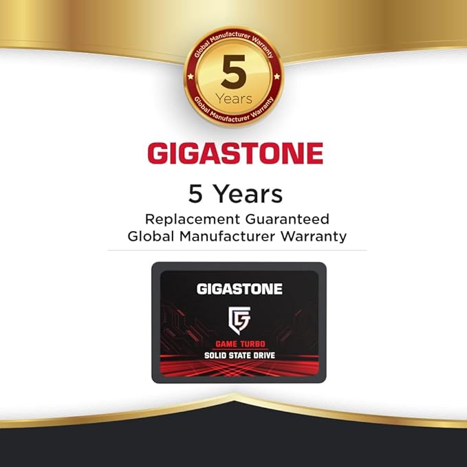 GIGASTONE SATA SSD 128GB (10-Pack) 2.5 inch SSD 520MB/s Upgrade Laptop PC Memory and Storage PS4 HDD Replacement 2.5" Internal Solid State Hard Drives SATA III SLC Cache 3D NAND Game Turbo Performance