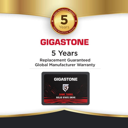 Gigastone 256GB Game Turbo SSD (3-Pack) Up to 540MB/s with SLC Caching Gaming/PC/Desktop/Laptop Upgrade SSD 5-Year Warranty 2.5" SATA Internal Disk Solid State Drives 2.5 inches SATA 3.0 Disk