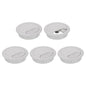 uxcell 5 Pcs 60mm (2.36 Inch) Desk Grommet, Plastic Cable Hole Cover, Wire Cord Cable Organizer for Home Office Computer Desk Cabinet, Gray