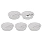 uxcell 8Pcs 50mm (1.97") Desk Grommet Plastic Cable Hole Cover Wire Brown