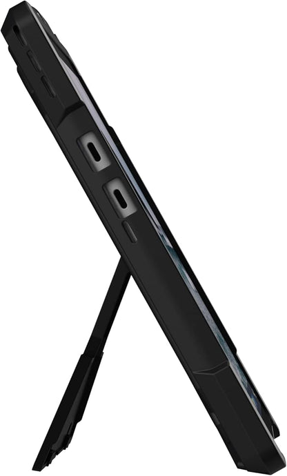 URBAN ARMOR GEAR UAG Designed for Microsoft Surface Pro 11/10/9 Case with Multi-angle Kickstand & Pen Holder Compatible with Type Cover Keyboard Rugged Protective Cover Heavy Duty, Metropolis SE Black