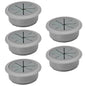 5 Pcs Desk Grommet 2" / 50 mm, Desk Hole Cover for Cables Dark Grey, Cable Grommet ABS Plastic, Desk Hole Grommet for Home & Office Pc, Detachable Cable Cord Organizer