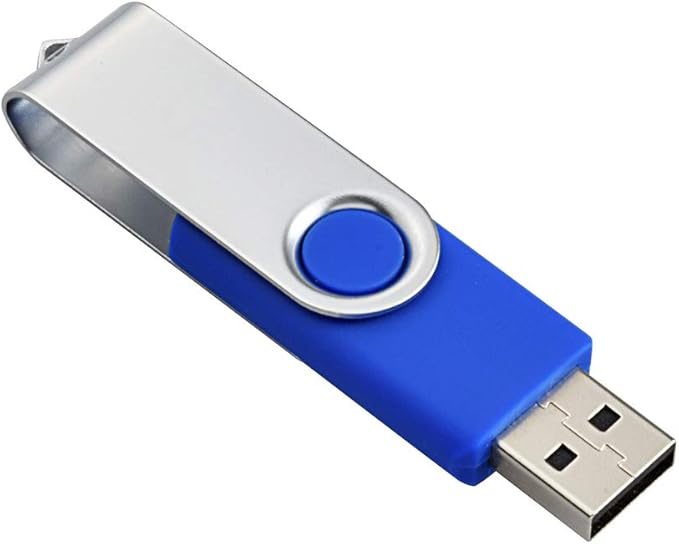 Aiibe 10 Pack 4GB 4G Flash Drive USB Flash Drive Thumb Drives USB 2.0 Memory Stick Wholesale/Lot/Bulk (4GB, 10 Pack, Blue)