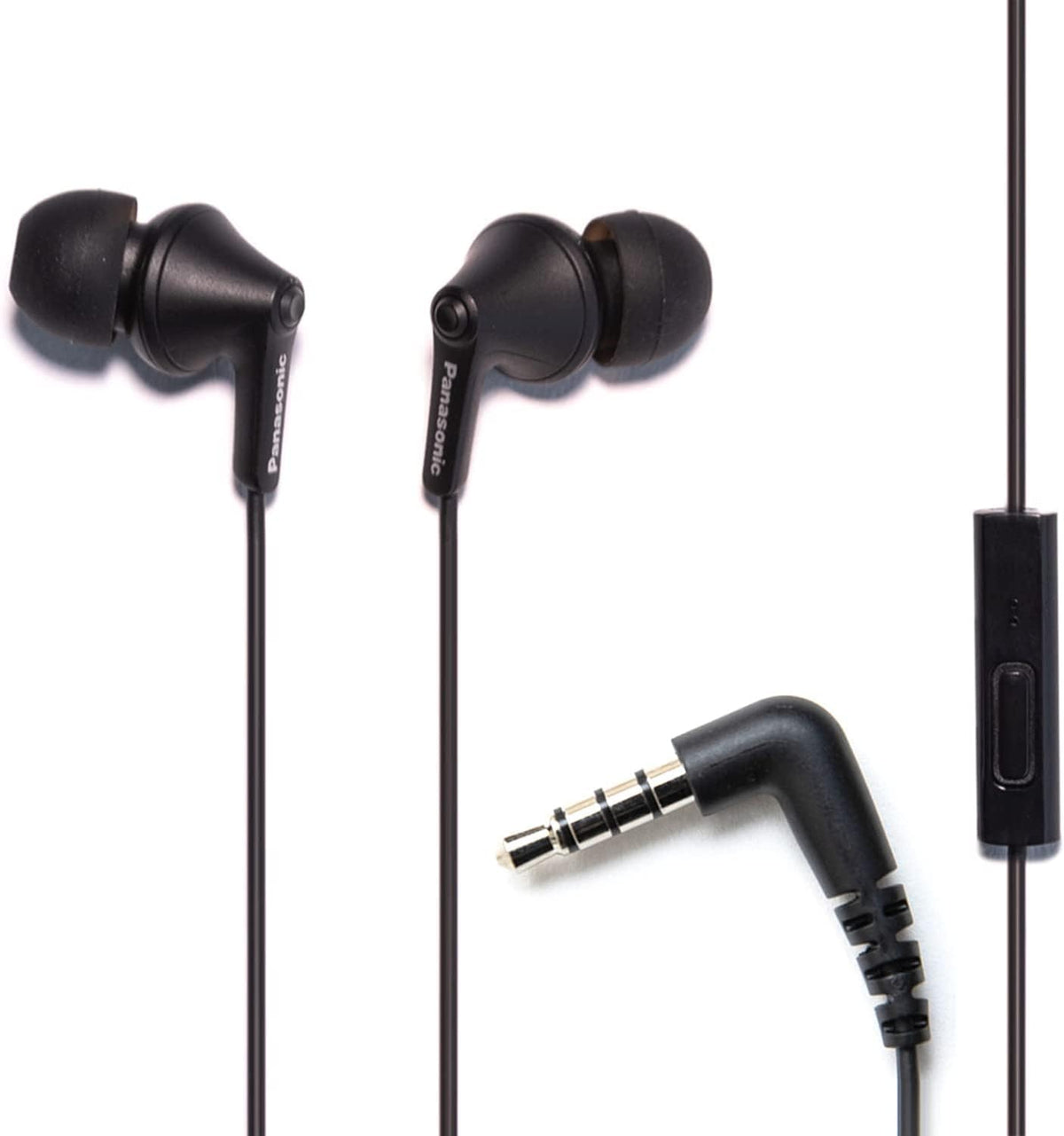 Panasonic ErgoFit In-Ear Earbud Headphones RP-HJE120-R (Red) Dynamic Crystal Clear Sound, Ergonomic Comfort-Fit