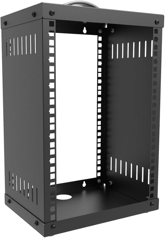 QiaoYoubang 8U Small Network Cabinet-10 inch Server Rack for 10" Server, Network, Audio, and Video Equipments at Home or Office (8U)
