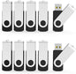 Aiibe 1GB Flash Drive 20 Pack Bulk 1GB USB Flash Drives 2.0 Memory Stick Thumb Drives Black