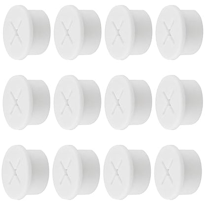 Desk Grommet,3/4 Inch Flexible Rubber Grommets, Silicone Cable Cord Grommet Wire Hole Cover for Desk, Table and Other Furnitures(12Pack)