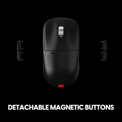 Pulsar Gaming Gears X2A v3 ES Wireless Gaming Mouse, Ultra Lightweight, Optical Switch, 32000 DPI, 750 IPS, XS-1 Sensor, 8k Compatible (Mini, Black)