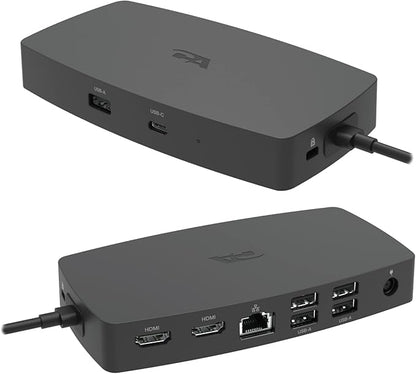 Cyber Acoustics Laptop Docking Station (DS-1000) – USB-C with Dual 4K HDMI Displays, Six USB Ports, Ethernet Port, Power for Laptop, TAA Compliant