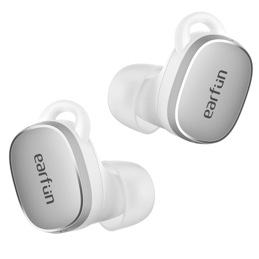 EarFun Free Pro 3 Noise Cancelling Wireless Earbuds, Hi-Res Sound, Snapdragon Sound with Qualcomm aptX™ Adaptive, 6 Mics ENC, Bluetooth 5.3 Earbuds, Multipoint Connection, Custom App, Wireless Charge