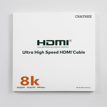 HDMI Cable 15FT Long - Certified 8K Ultra High Speed HDMI Cable,48Gbps Braided HDMI Cord,8K 60hz,4K 120hz,eARC,HDCP 2.2&2.3 - Compatible for HDTV/PS5