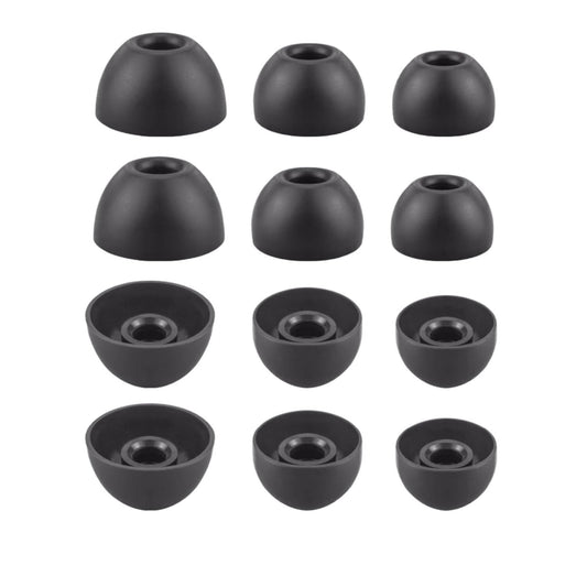 Aginkgo Replacement Ear Tips for Beats Fit Pro, Beats Studio Buds+, Beats Studio Buds, Beats Solo Buds Silicone Earbuds Washable Noise Isolation, Fit in The Charging Case, 6 Pairs S/M/L (Black)