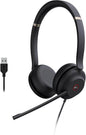 Yealink UH37 USB Headset with Microphone for PC Laptop - Headphones with Noise Cancelling Microphone for Computer,On-Ear Wired Office Call Center Headset Dual