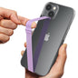 Sinjimoru C-Shaped Clip Finger Phone Grip, Silicone Strap, Pink 230