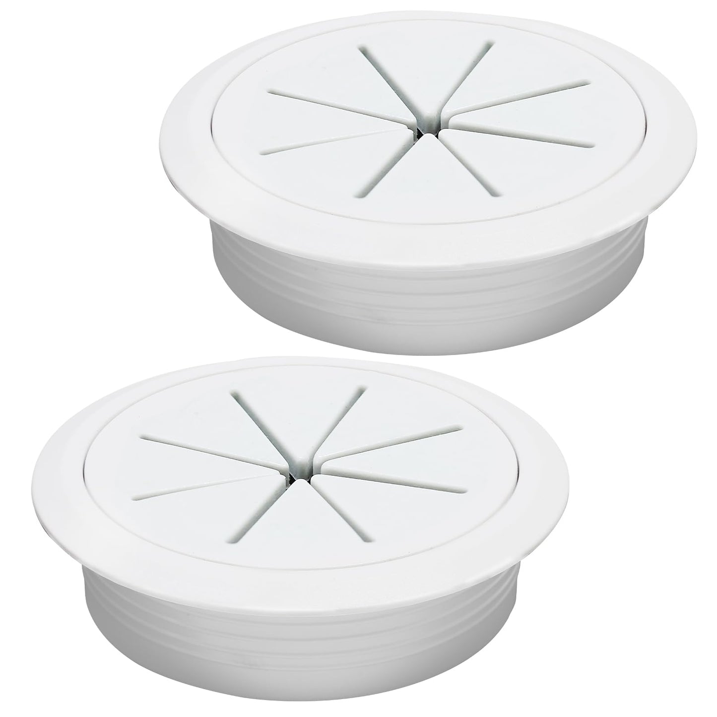 BOPOREAE 2 Pcs Desk Grommet 2-3/8" (60mm), Desk Hole Cover for Cables