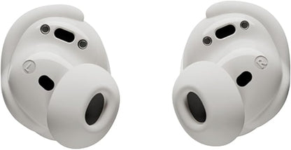 Bose QuietComfort Bluetooth Earbuds, True Wireless Earbuds with Active Noise Cancellation and Mic, Deep Bass, IPX4 Rating, Up to 8.5 Hours of Playtime, White