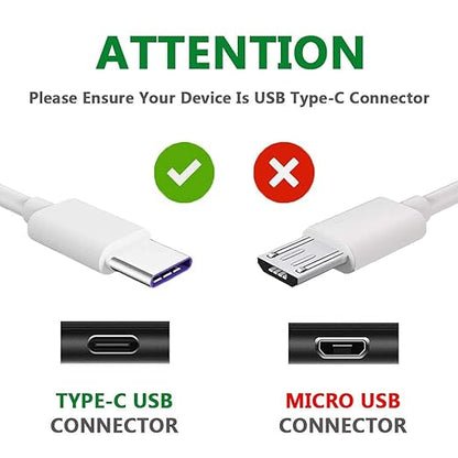 2Pack 10ft Long Type C Charger Cable Cord Long USB C Cable for Samsung Galaxy S21 S20 S10 S10E S9 S8 Plus Type C to A Cable Fast Charging Cord Phone Charger for Note 20 10 10+ Note9 8 Type C Cable