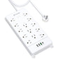 TROND Power Strip Surge Protector 10ft Cord, 4000J, 4 USB, ETL Listed,Black