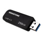 GIGASTONE 256GB USB 3.2 Flash Drive, 100MB/s High-Speed Data Transfer, Carbon Fiber Design, Retractable