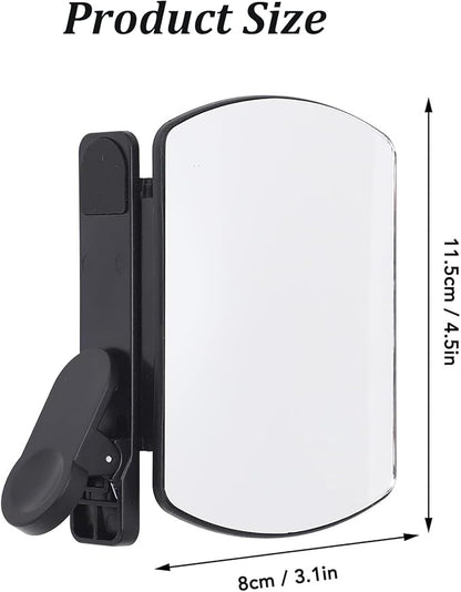 Mirror Effect Lens - Capture Stunning Reflections Instantly, Smartphone Camera Mirror Reflection Clip Kit, Mirror for Phone to Use Back Camera (White*2pcs)