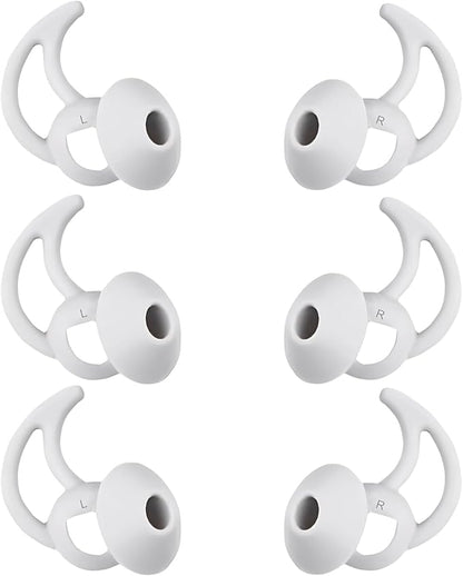 Medium Earbud Replacement Tips Silicone Ear Bud Tips Compatible with Bose Quietcomfort and Sport Headphone Ear Tips Earbud Cap 3 Pairs S M L