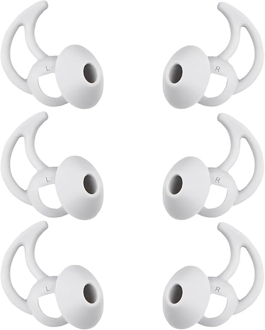 Medium Earbud Replacement Tips Silicone Ear Bud Tips Compatible with Bose Quietcomfort and Sport Headphone Ear Tips Earbud Cap 3 Pairs S M L