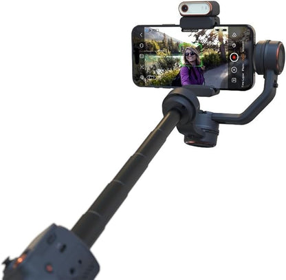 Hohem iSteady M7 Gimbal Stabilizer for iPhone,3-Axis Gimbal for Smartphone w/AI Tracking,Detachable Remote,Extendable Pole,Magnetic Light,Phone Stabilizer for Video Recording - Hohem M6 Kit Upgrade