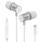 LUDOS Ultra Wired Earbuds in-Ear Headphones, 5 Years Warranty, Earphones with Mic, Noise Isolating Ear Buds, Memory Foam for iPhone, Samsung, School Students, Kids, Women, Small Ears - Turquoise
