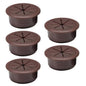 5 Pcs Desk Grommet 2" / 50 mm, Desk Hole Cover for Cables Coffee, Cable Grommet ABS Plastic, Desk Hole Grommet for Home & Office Pc, Detachable Cable Cord Organizer