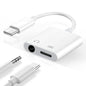 Seulliya USB C to 3.5mm Headphone Jack and Charger Adapter, 2-in-1 Audio & Fast Charging Splitter for Apple iPhone 17/16/15/Pro/Pro Max, iPad, Samsung, Pixel, and More 2Pack