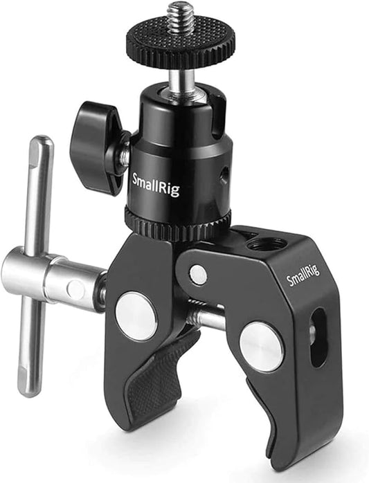 SMALLRIG Super Clamp Mount with Mini Ball Head Mount for Action Cameras