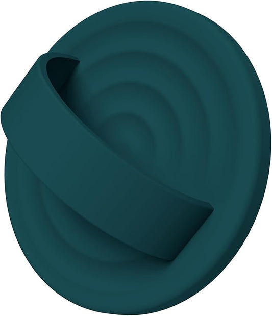 COFFKER Magnetic Phone Ring Grip Holder, Silicone Finger Loop Grip, Compatible with MasSafe, Back of Phone for iPhone Pro Max/Plus/16/15/15/14/13/12 Series, Dark Green
