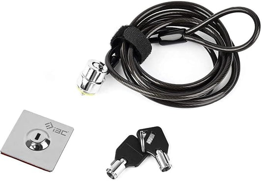 I3C Laptop Cable Lock, Hardware Security Cable Lock with Keys, Anti Theft Combination Lock for Laptop Monitor Compatible with Tablet Surface Projector and Other Electronic Devices
