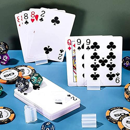 50pcs Clear Game Card Stands Plastic Game Piece Holder for DIY Board Game Party Favor