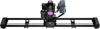 ZEAPON AXIS 80 Pro AXIS Multi-axis Motorized Camera Slider, 31''/ 80cm Professional DSLR Dolly Carbon Fiber Electric Track, Pan Heads for 360° Panoramic Time-Lapse Follow Focus Photography