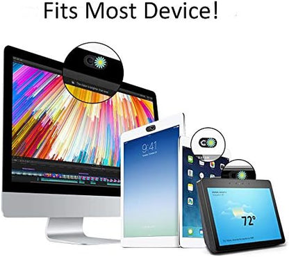 Laptop Camera Cover Slide 3 Pack Ultra Thin Slide Laptop Camera Cover for Echo Show, MacBook Pro, MacBook Air, Computer, Tablet, Mac Air, Chromebook, PC - Daisy (Patent Pending)