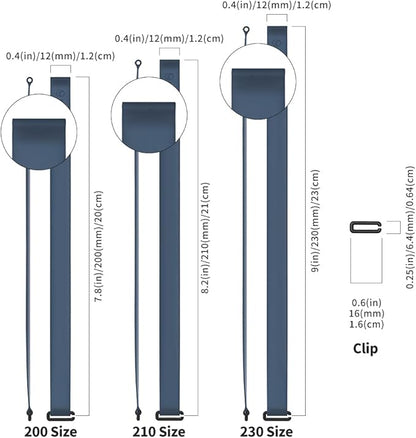 C-Shaped Clip Finger Phone Grip, Sinjimoru Silicone Cell Phone Strap for Phone Case with Clip as Phone Loop Holder for iPhone Case & Samsung Phone. Sinji Loop Clip Navy 200