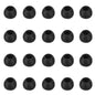 WKYMY Silicone Medium Replacement Ear Tips - Eartips for In-Ear Headphones - Rubber Tips Earbud Covers - 10 Pairs (Black)