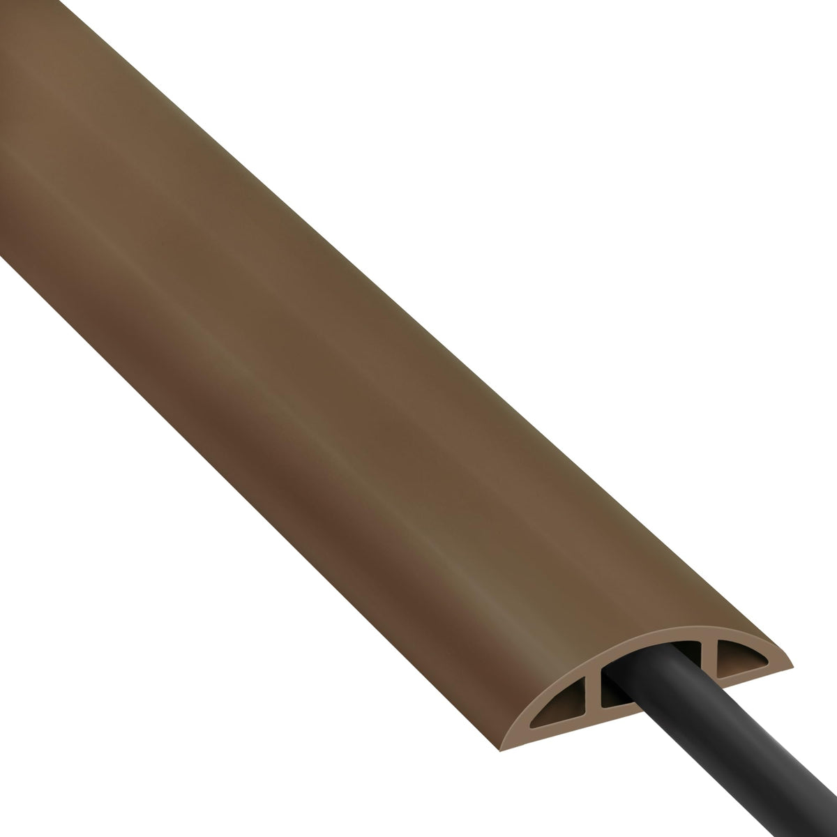ZhiYo 10ft Cord Covers for Wires on Floor, Self-Adhesive Cord Hider, Gray