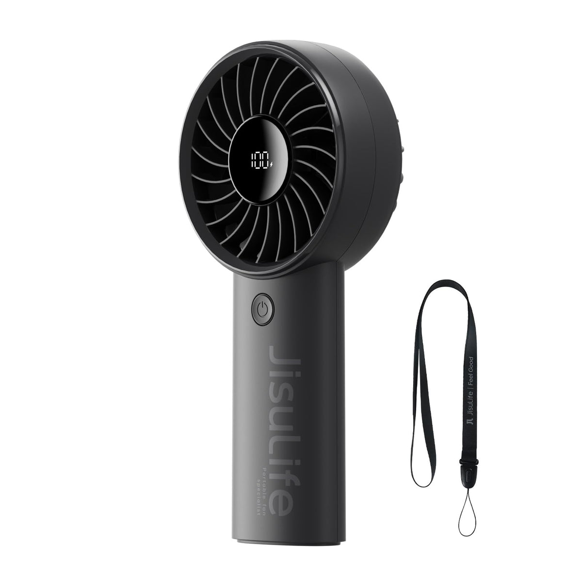 JISULIFE Handheld Portable Fan, 3600mAh Stronger and Longer-Lasting Battery