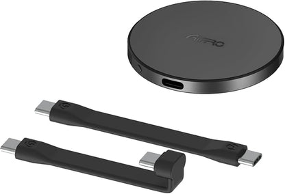 P10 Magnetic PSSD ，For iphone MagSafe Portable SSD, Upto 2000MB/s-Type-C, SM2320，USB 3.2 Gen 2x2 20Gbps, Connectivity, Updated Firmware - Portable Magnetic External Solid State Solution (Black-1T)