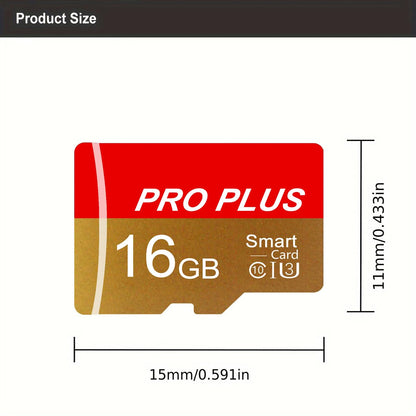 2 Pack Memory Card 16GB with Adapter, High Speed TF Card, UHS-I C10 A1 Memory TF Card for Tablet/Mobile Phone/Camera/Car Audio/Game Console (TF162 Red Gold 16GB)