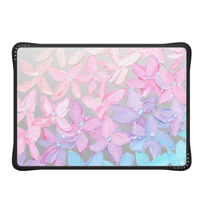 CASETiFY Impact MacBook Air 13.6" (M2-M5) Case [Cushioned Impact Corners/Scratch-Resistant/Anti-Slip Grip] - Clear Black