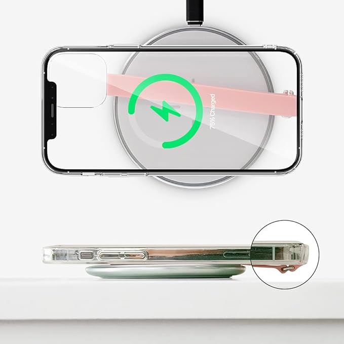C-Shaped Clip Finger Phone Grip, Sinjimoru Silicone Cell Phone Strap for Phone Case with Clip as Phone Loop Holder for iPhone Case & Samsung Phone. Sinji Loop Clip Pink 230