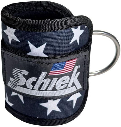Schiek Sports 1707 Ankle Cuffs - Ideal for Glute Kickbacks and Cable Machine Workouts - Durable and Built To Last